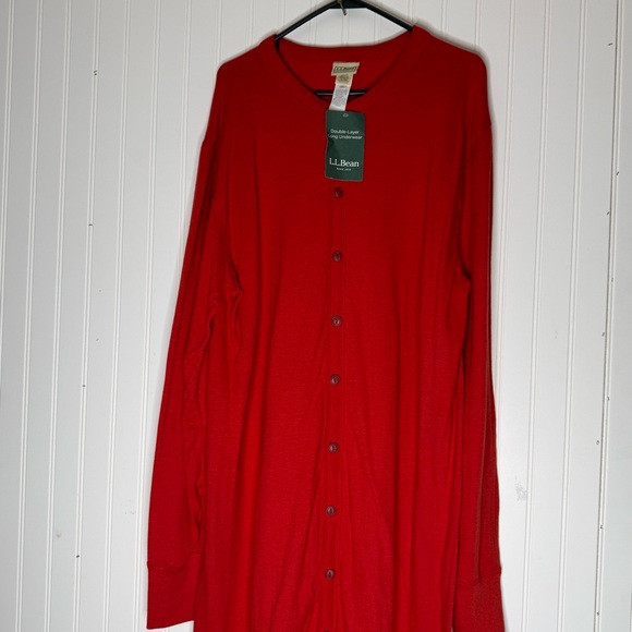LL Bean Men's Double Layer Long Underwear Two-Layer Union Suit Size XL Regular - Picture 2 of 13